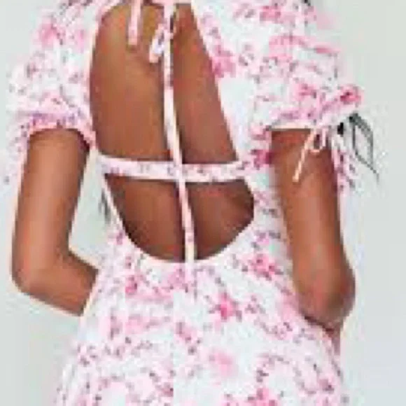 Princess Polly Landon Mini Dress Pink Floral - Picture 2 of 4